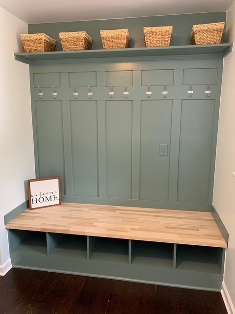 Custom Hall Tree Built-In